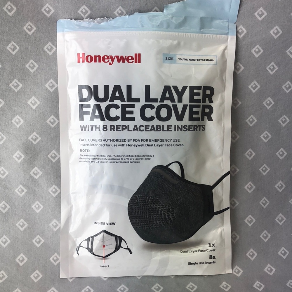 FREE New Honeywell Dual Layer Face Cover-Black